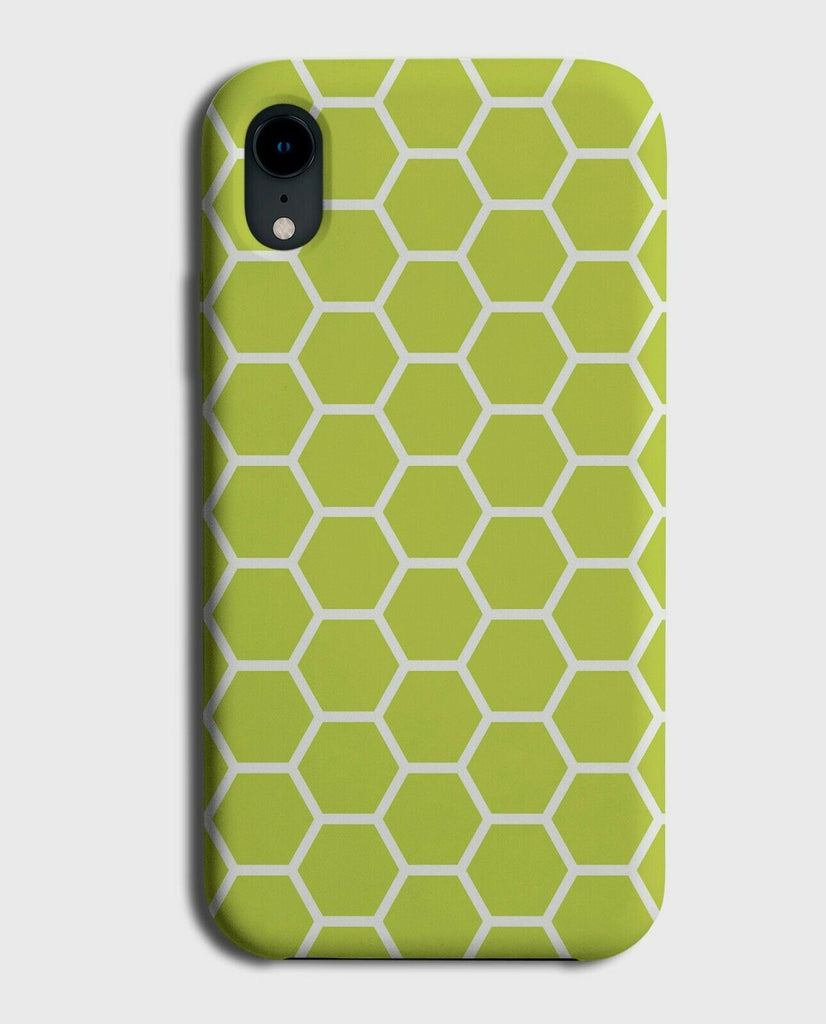 Pale Green Beehive Honeycomb Pattern Phone Case Cover Design Shapes G469