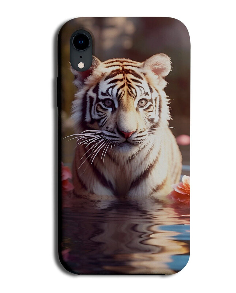 Baby Tiger Cub Phone Case Cover Cubs In The River Tigers Cute Photograph CR53