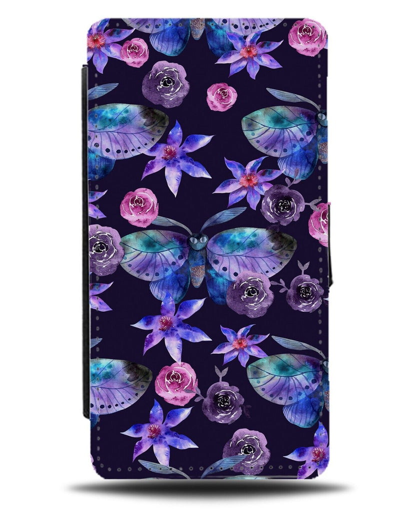 Neon Ocean Turtles Flip Wallet Case Turtle Shell Sea Aqua Aqualife Life AT10