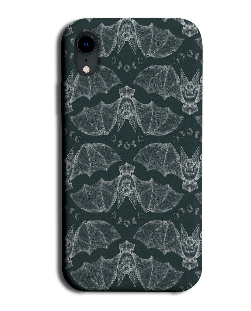 Gothic Flying Vampire Bats Phone Case Cover Vampires Dark Green Muddy AU14