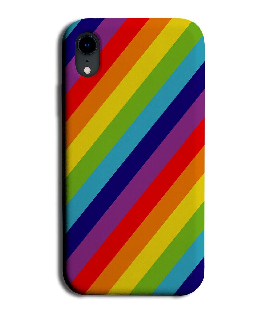 Children's Colourful Rainbow Phone Case Cover Stripes Rainbow Colours Kids AZ24