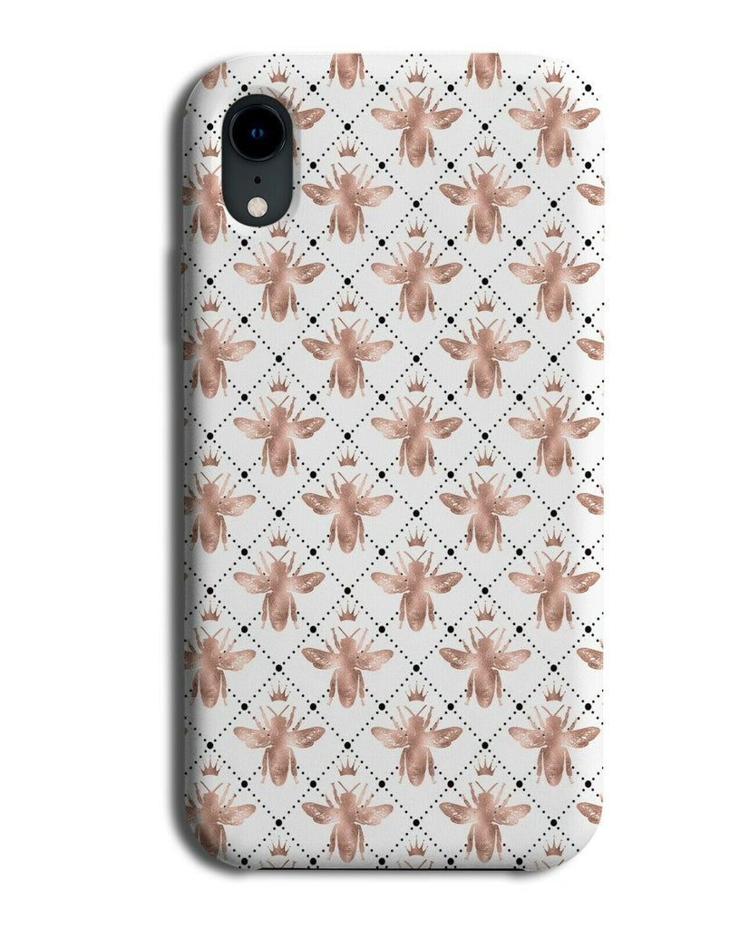 Rose Gold Bees Phone Case Cover Bee Shape Print Picture Photo Shapes G041