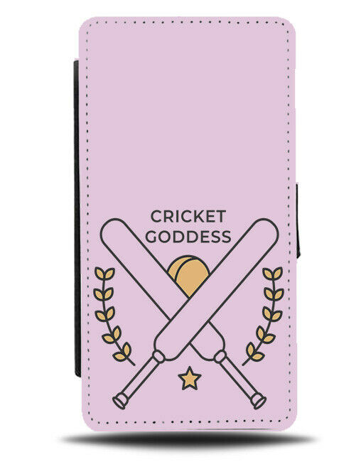 Girls Pink Cricket Phone Cover Case Goddess Cricketeer Bat Bats Present J171