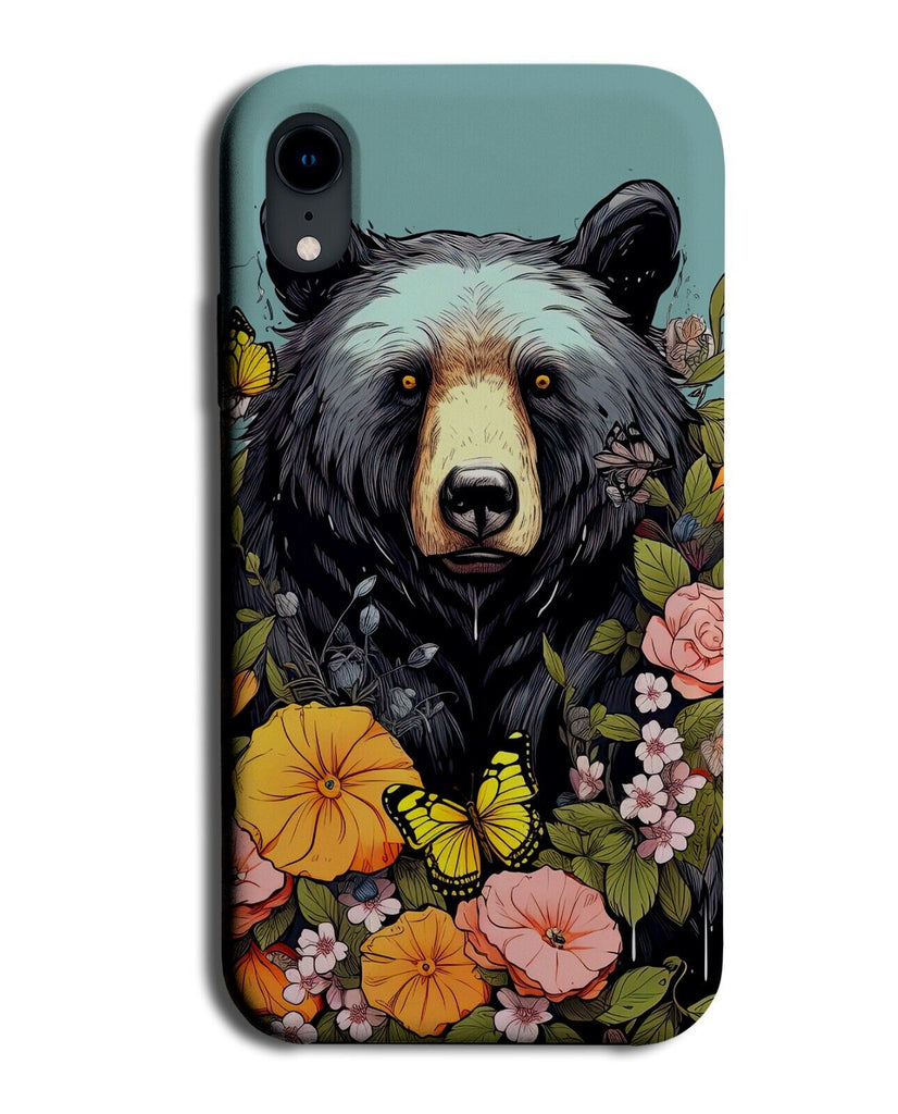 Cartoon Kids Black Bear Face Phone Case Cover Bears Children's Kid Head CZ20