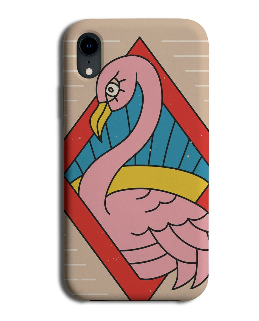 Stylish Cartoon Flamingo Phone Case Cover Kids Childrens Girls Girly Pink J388