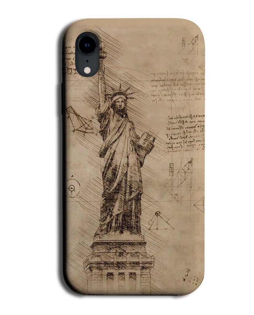 Vintage Statue Of Liberty Phone Case Cover Look Scrapbook Scrap Book Style BU32