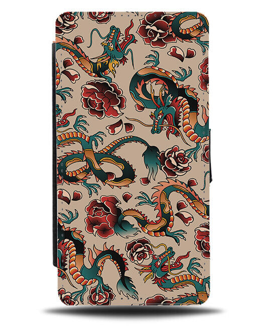 Dragon Tattoo Design Flip Wallet Case Tattoos Dragons Tattooist Artist N453