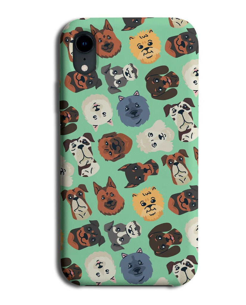 Dog Breeds Pattern Phone Case Cover Dogs Faces Cool Painting Print Various E563