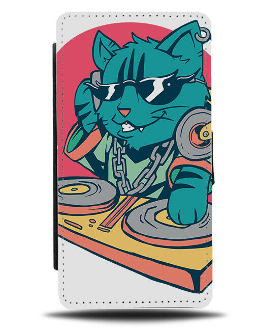 DJ Cat Phone Cover Case Funny Cats Mixing Records Scratching Cool Mixing J267