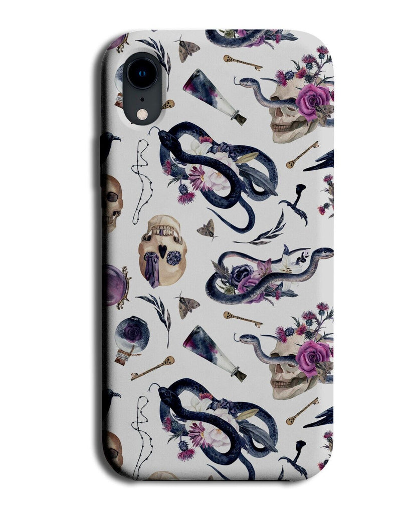 Gothic Halloween Phone Case Cover Goth Grunge Skulls Skull Flowers Roses AS56