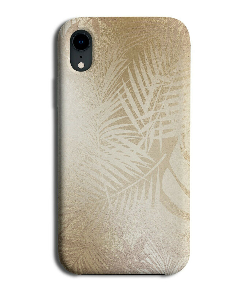 Golden Leaves Phone Case Cover Floral Palm Tree Leaf Silhouette Shapes F985
