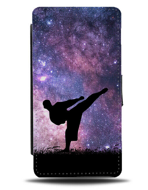 Karate Flip Cover Wallet Phone Case Jujutsi Kickboxing Boxing Space Stars i722