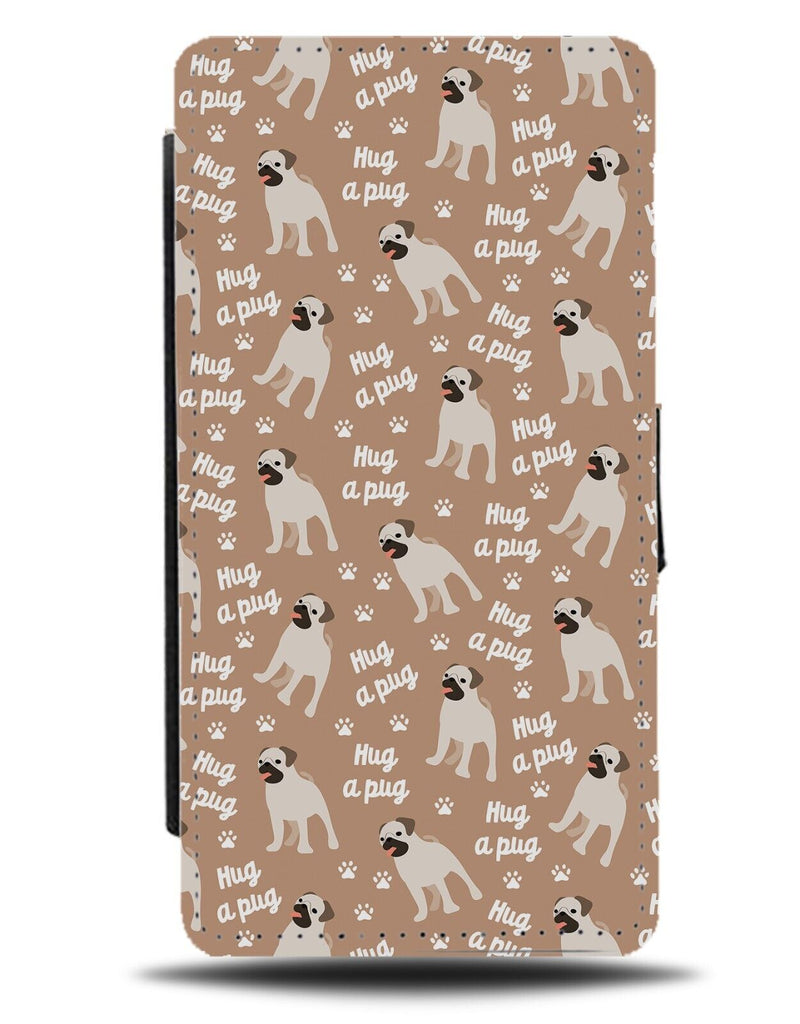 Pugs Pattern Flip Wallet Case Pug Dog Dogs Style Design Gift Present Owner CC09