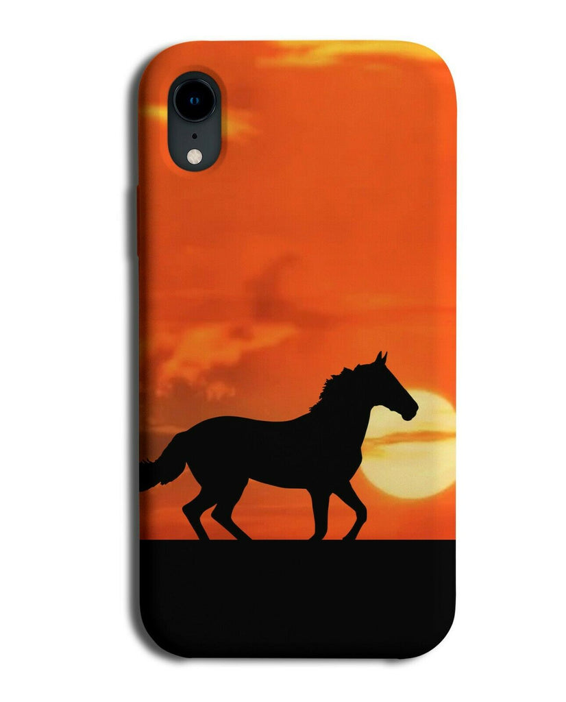 Sunset Horse Phone Case Cover Sunrise Horses Gift Picture Photo B880