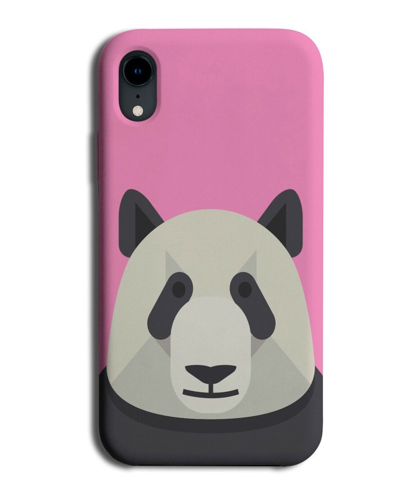 Geometric Panda Shapes Phone Case Cover Pandas Shaped Vintage Stylish J892