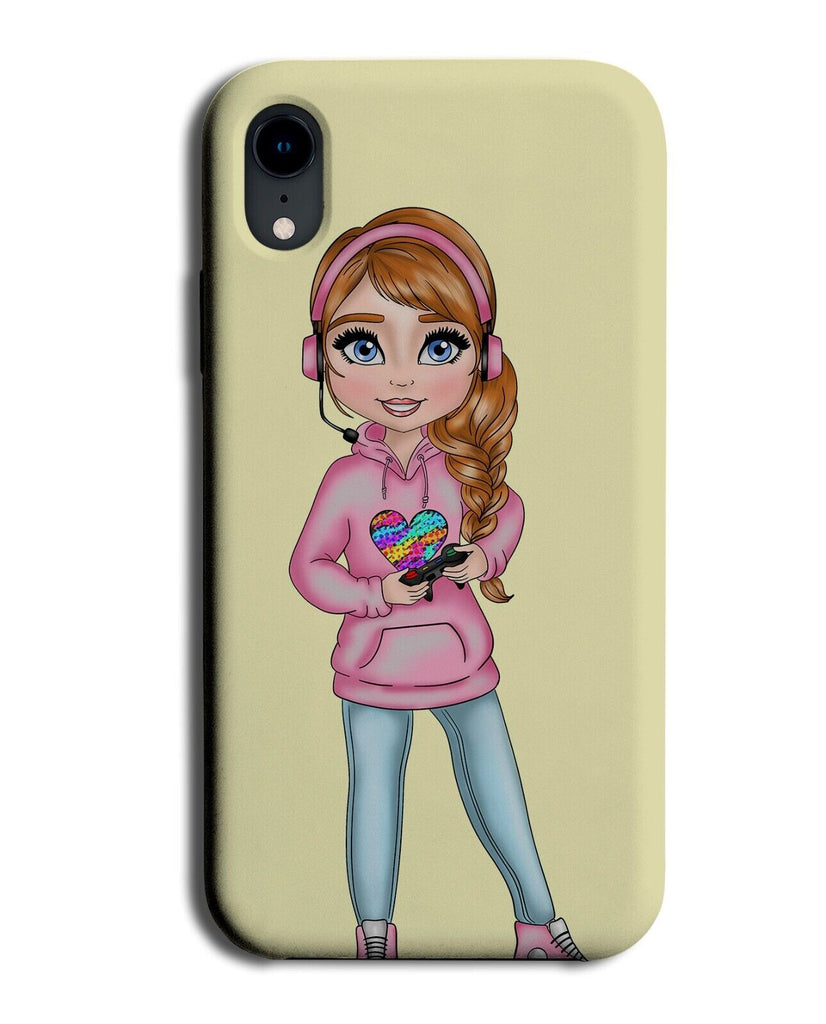 Ginger Gamer Girl Phone Case Cover Gaming Girls Women Hair Pink Redhead AP92