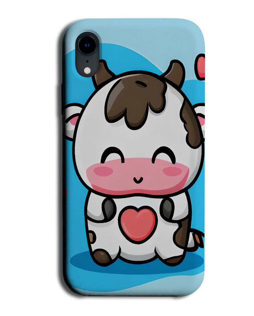 Sleeping Cow Phone Case Cover Cows Cartoon Blue Love Heart Udder Udders AG66