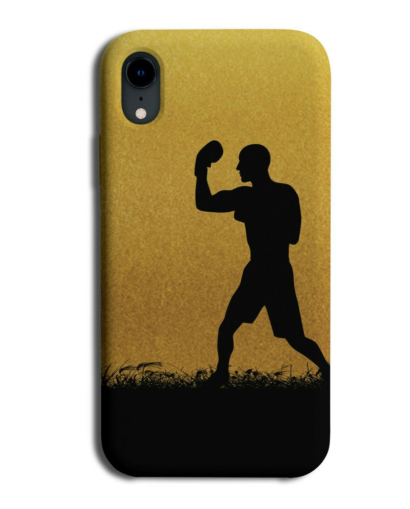 Boxing Phone Case Cover Boxer Gloves Fighter Gift Gold Golden i587