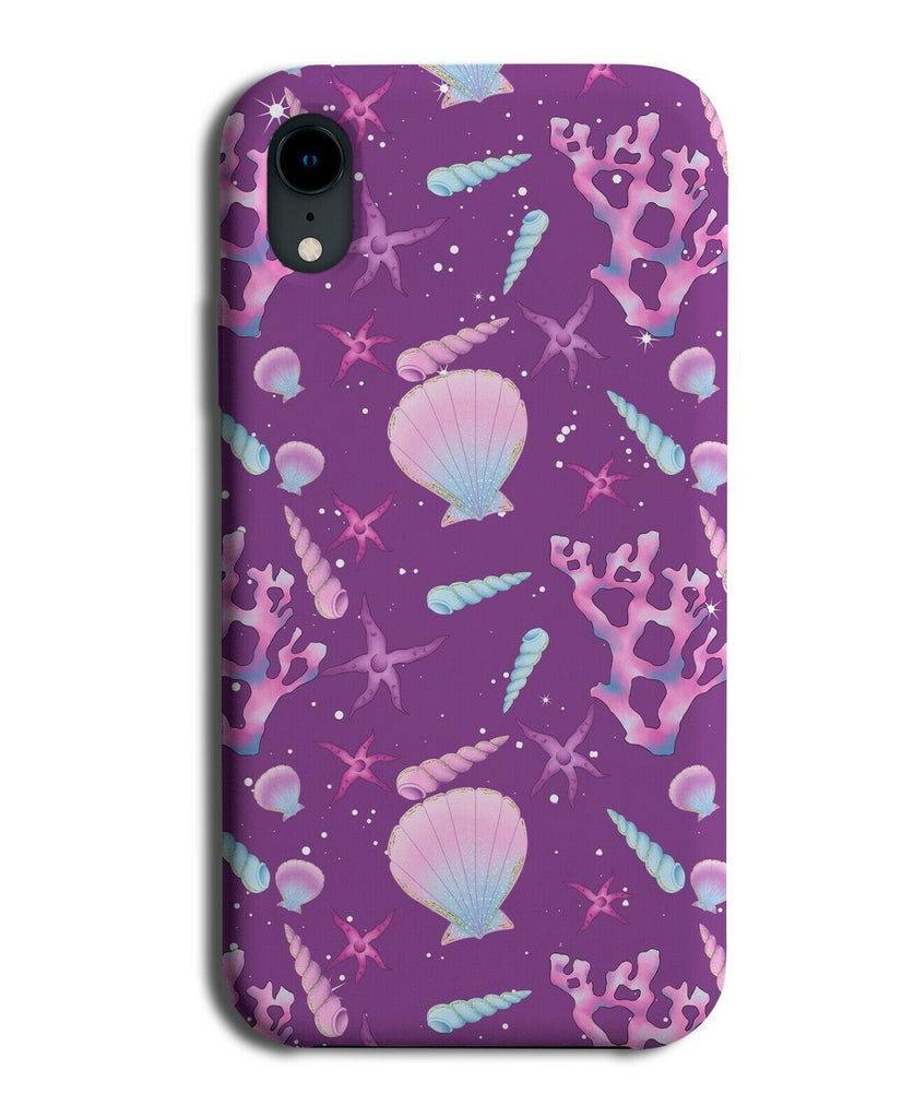 Dark Purple Underwater Phone Case Cover Seashell Seashells Ocean Marine F994