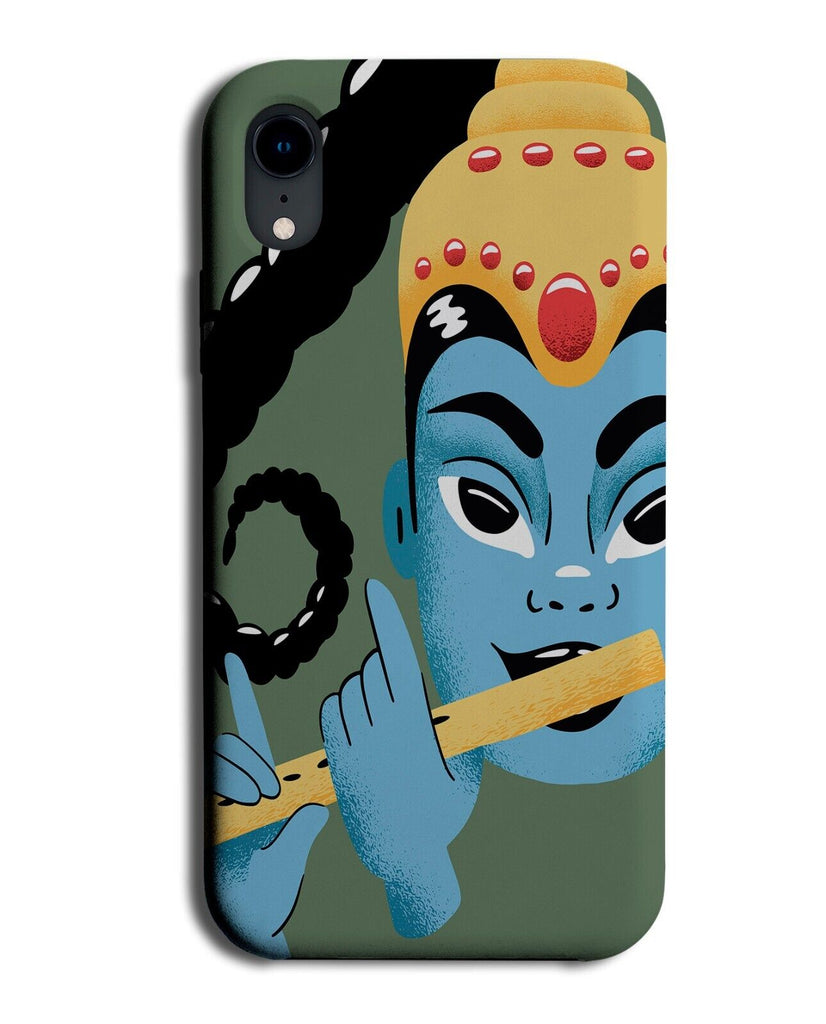 Krishna Playing Flute Phone Case Cover Indian India God Krishna's Goddess P925