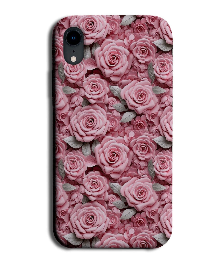 Pink Roses Design Phone Case Cover Real Realistic Picture Flowers Floral CJ70