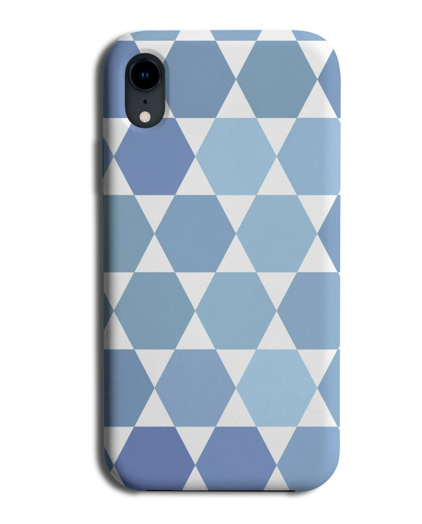 3D Deep Cube Print Pattern Phone Case Cover Depth Cubes Blue Mens Boys E621