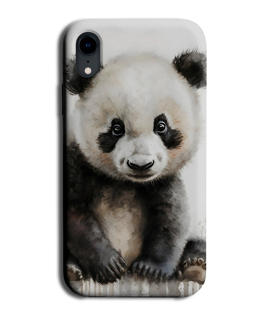 Baby Panda Bear Watercolour Picture Phone Case Cover Pandas Photo China AX70