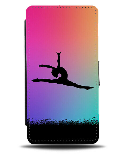 Gymnastics Flip Cover Wallet Phone Case Dancer Dancing Kit Multicoloured i635