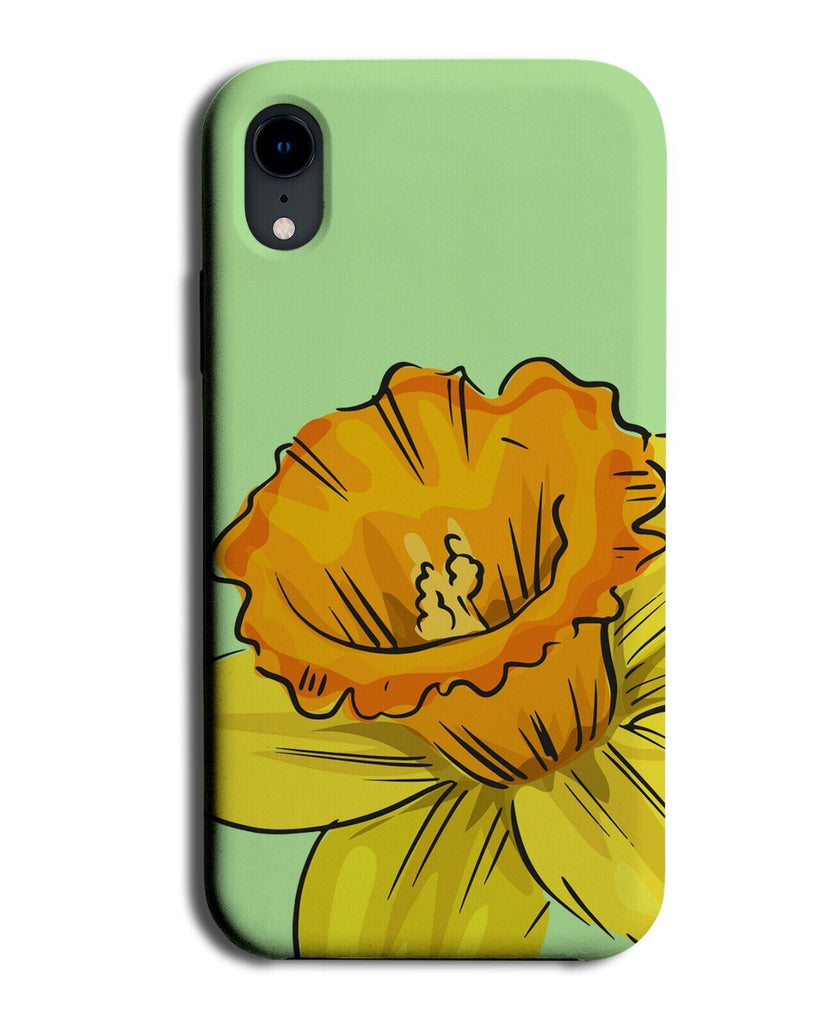 Narcissus Daffodil Flower Phone Case Cover Yellow Daffodils Cartoon Girls Q327