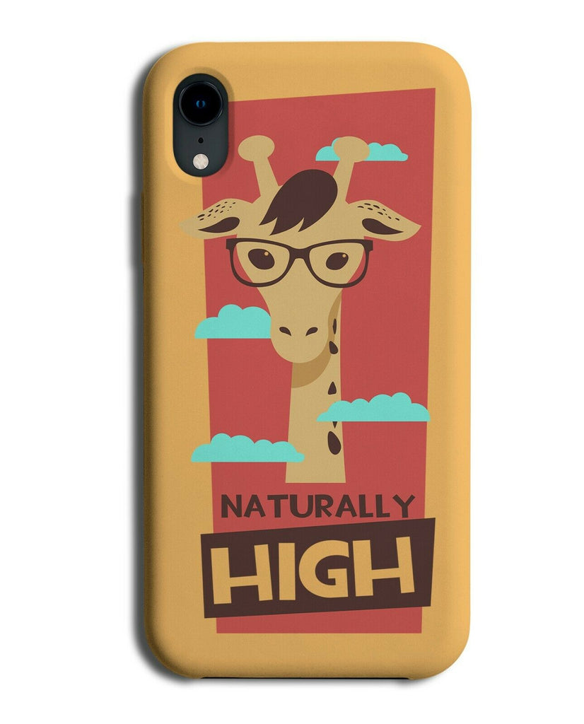 Naturally High Phone Case Cover Funny Giraffe Quote Joke Natural Tall Lanky E463
