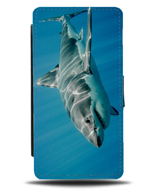 Underwater Great White Shark Flip Wallet Case Sharks Picture Photo G765