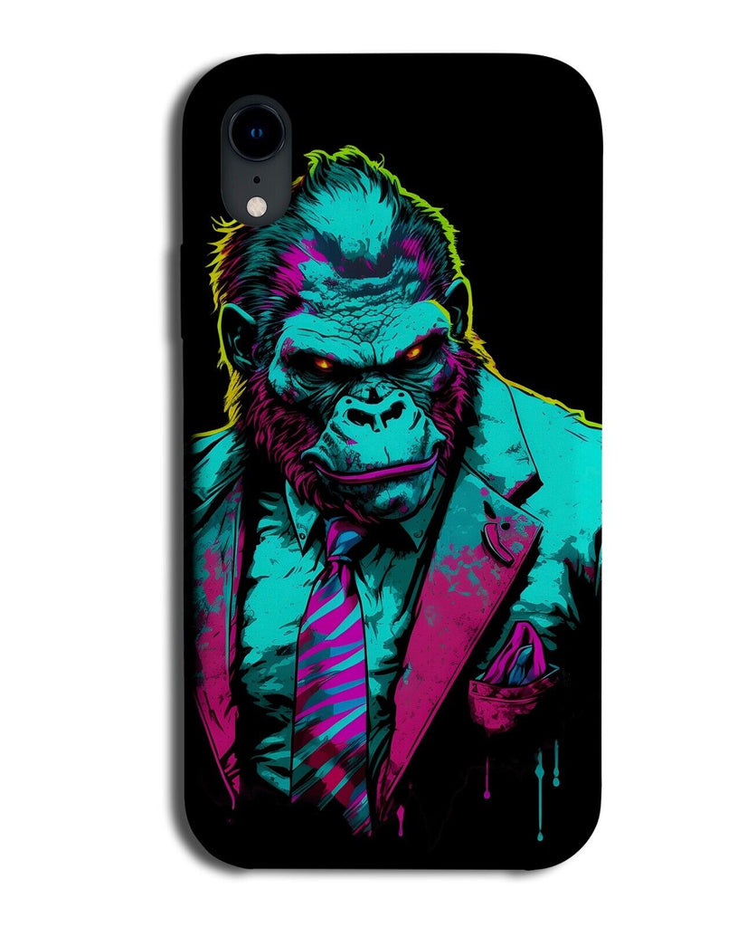 80s Synth wave Retro Gorilla Gangster Phone Case Cover Funny Gorillas Look BB64