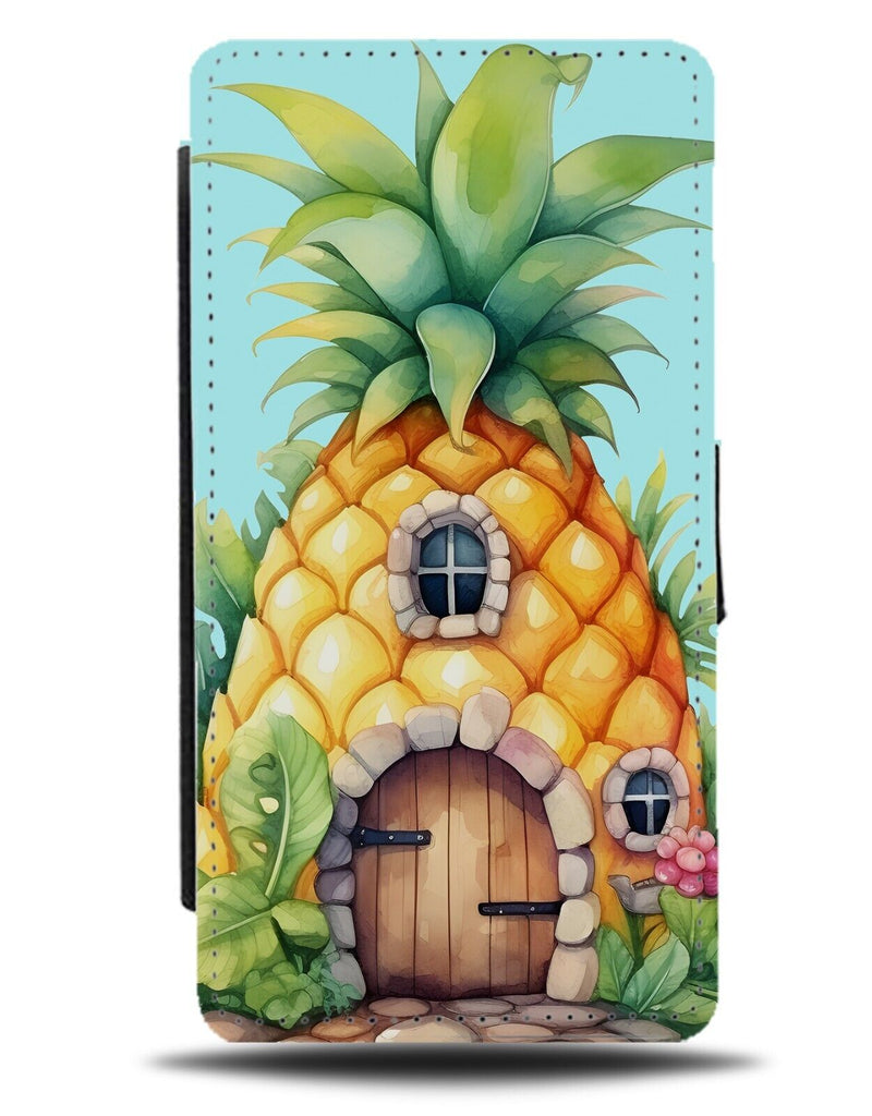 Pineapple House Under The Sea Flip Wallet Case Pineapples Home Funny Bottom CJ25