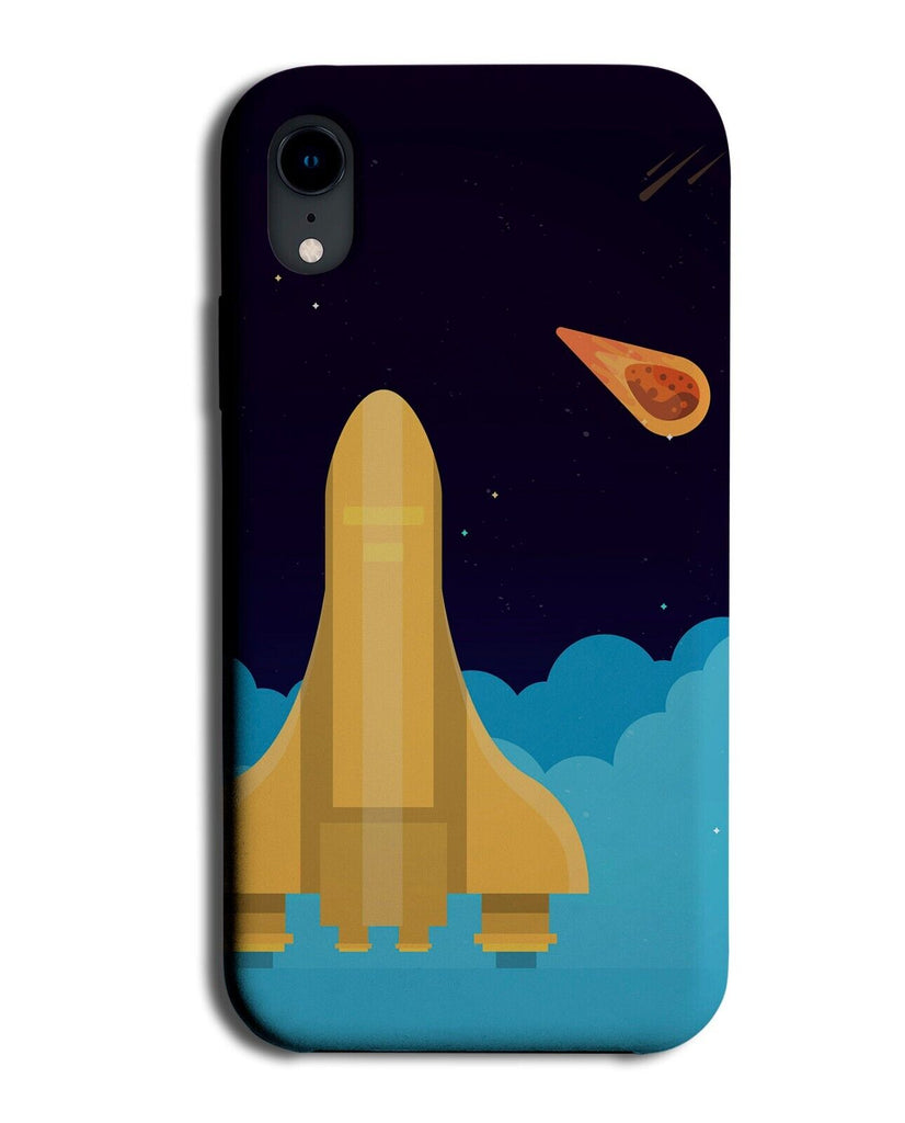 Golden Rocket Take Off Phone Case Cover Rockets Launch Space Meteorite P825