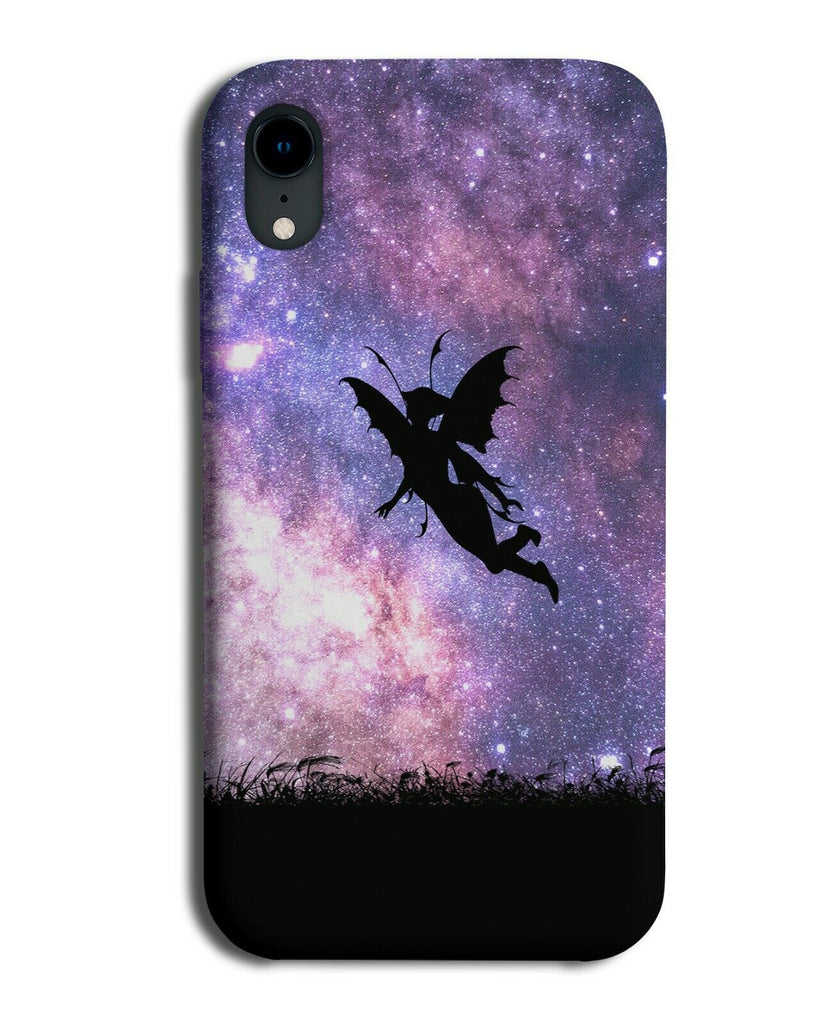 Fairy Silhouette Phone Case Cover Fairies Space Stars Night Sky i178
