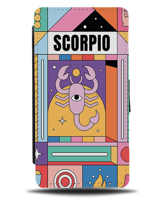 Scorpio Flip Wallet Case Scorpios Lobster Lobsters Zodiac Starsign Star Sign 564
