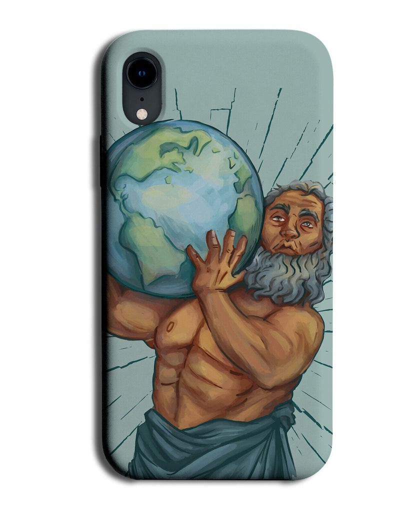 Atlas Carrying The World Cartoon Phone Case Cover Carry Worlds Globe Strong P471