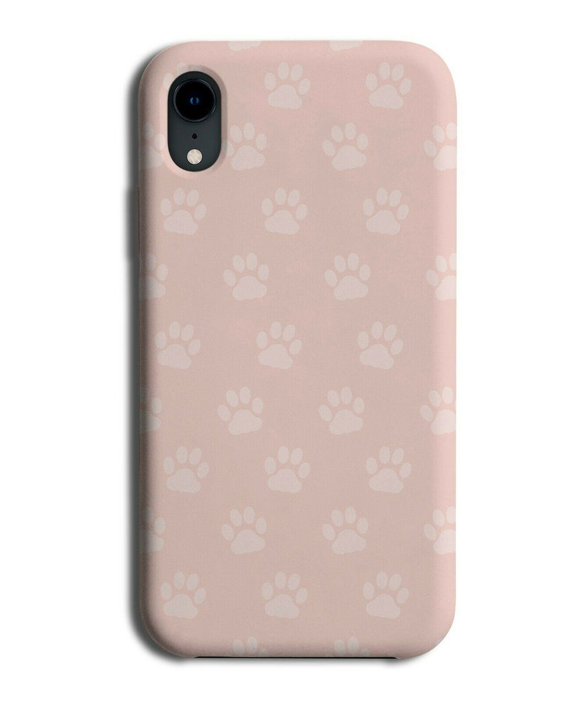 Pink Dog and Cat Paw Prints Phone Case Cover Footsteps Dogs Cats Print Paws F011