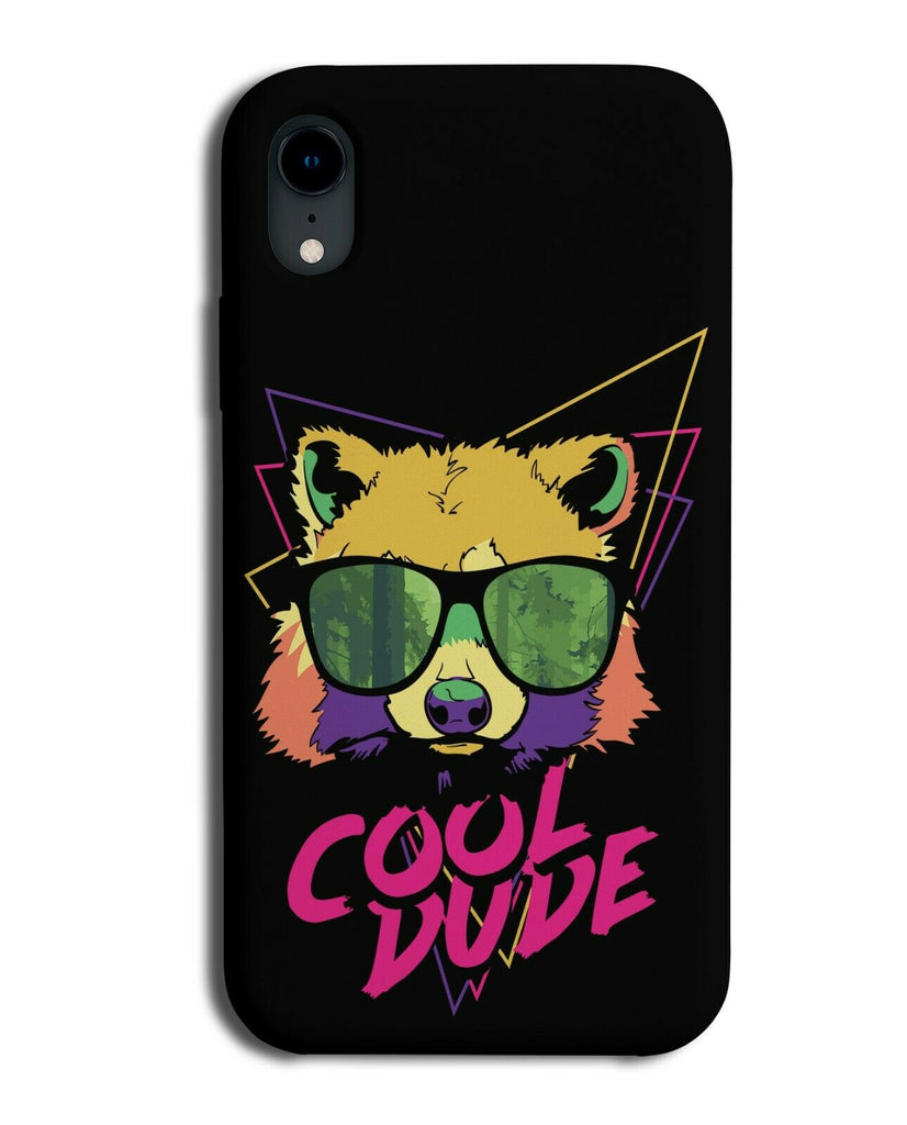 Red Panda Cool Dude Phone Case Cover Bright Colours On Black Background E447