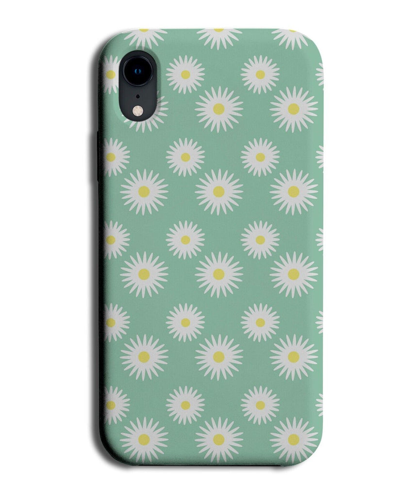 Mint Green Daisy Pattern Phone Case Cover Daisies Flower Floral Print Q634C