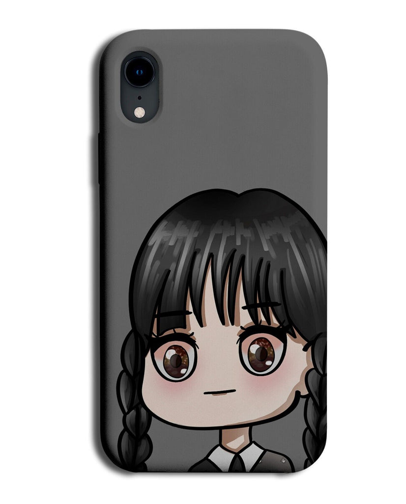 Funny Emo Chick Phone Case Cover Emos Wednesday Anime Kawaii Cartoon Black DC13