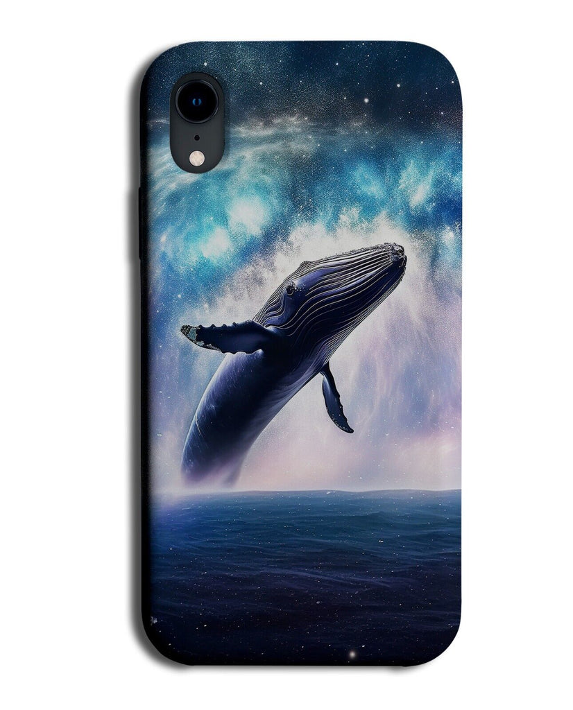 Whale Breaching At Night Phone Case Cover Nighttime Time Ocean Whales Jump DG83