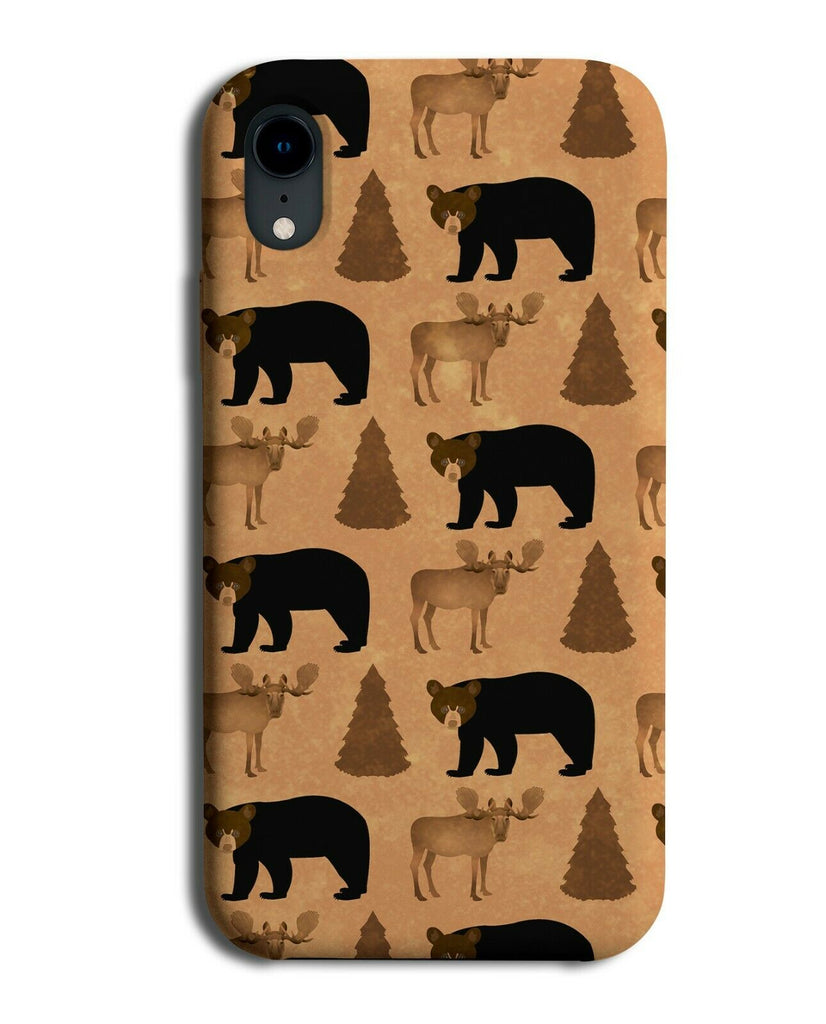 Bears and Deers In The Woods Phone Case Cover Woodland Nature Bear F720