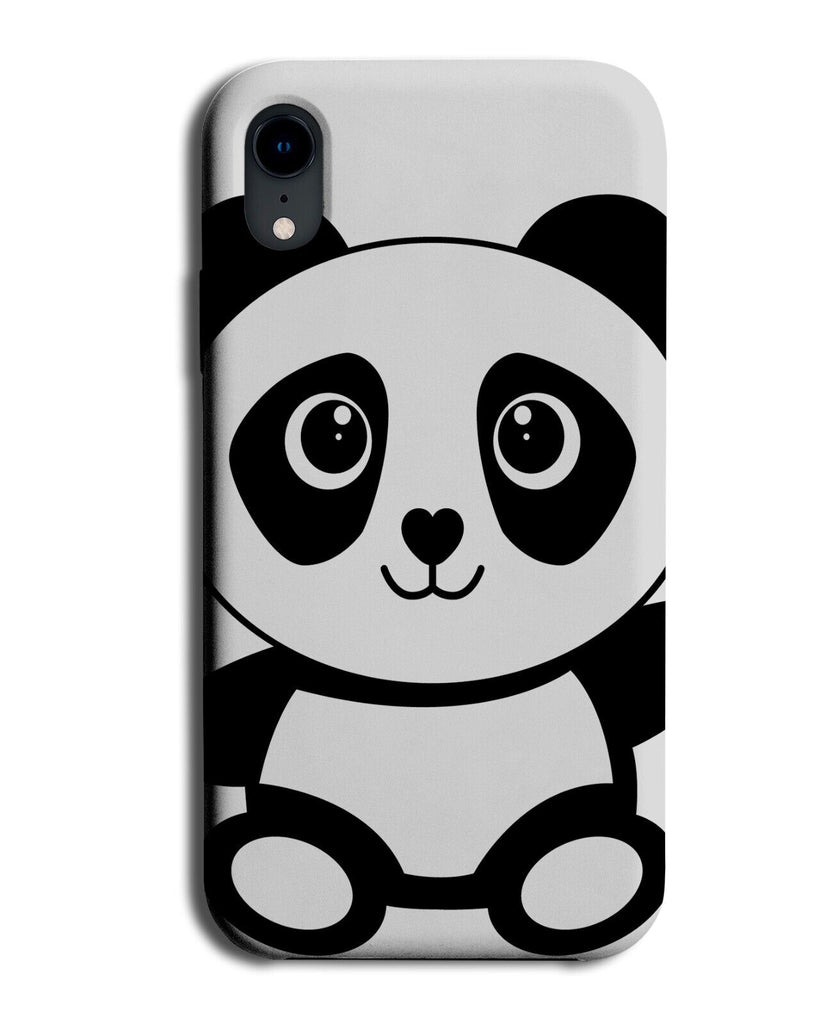 Simplistic Panda Bear Phone Case Cover Aesthetically Drawing Aesthetic AX91