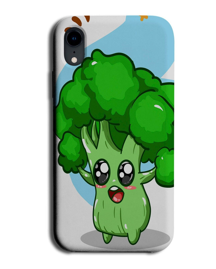 Kawaii Broccoli Phone Case Cover Broccoli's Anime Style Look Healthy Food Q613