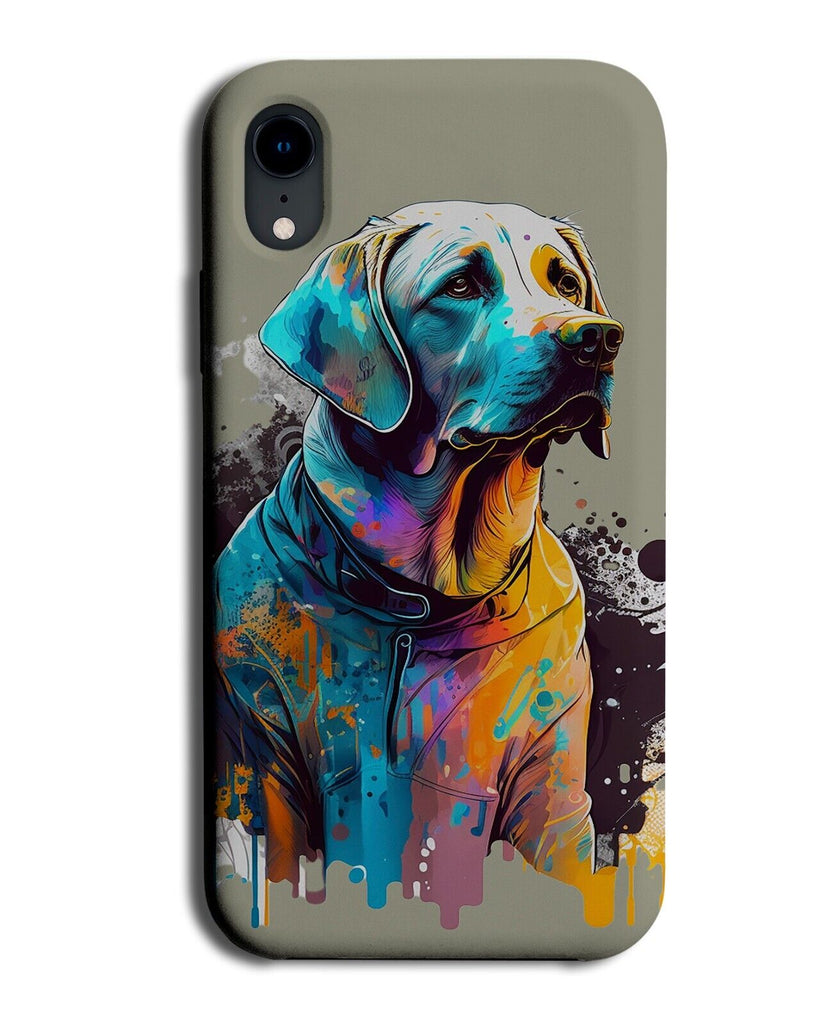 Labrador Art Phone Case Cover Colourful Dripping Look Labradors Doggy Dog AV51