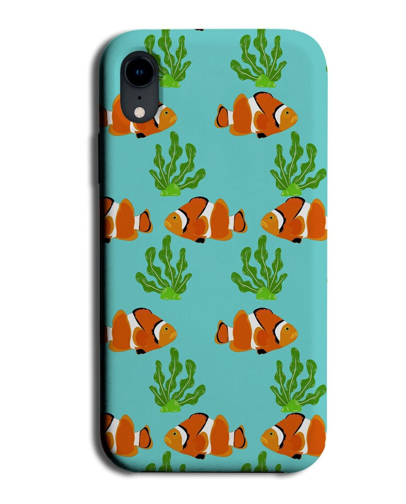 Clownfish Pattern Phone Case Cover Coral Clown Fish Orange and White Sea AN17