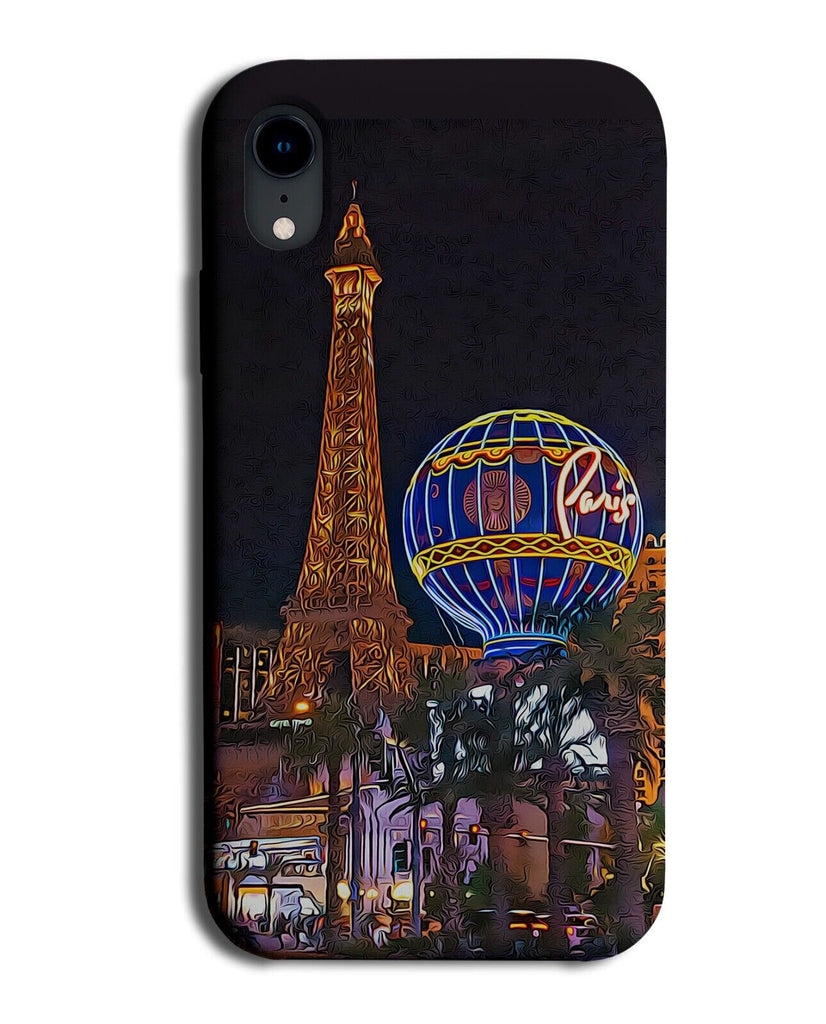 Las Vegas At Night Phone Case Cover Strip Landmarks Eiffel Tower Picture BP40