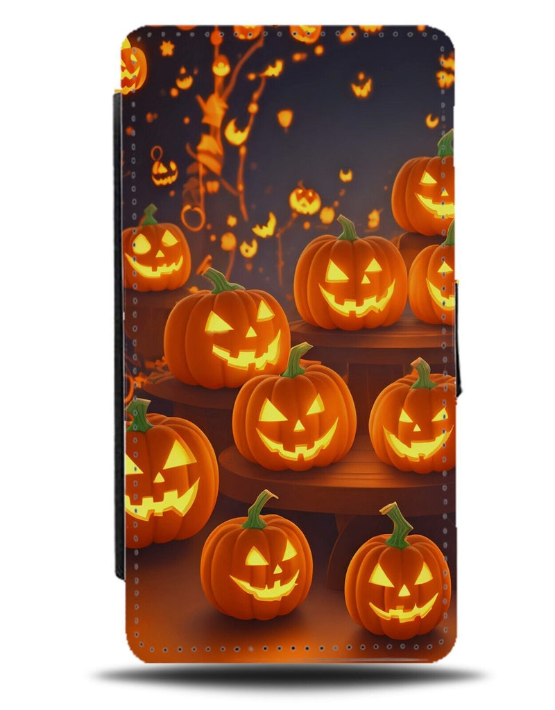 Jack O Lanterns Halloween Flip Wallet Case Pumpkin Pumpkins O'Lantern Spook DF50