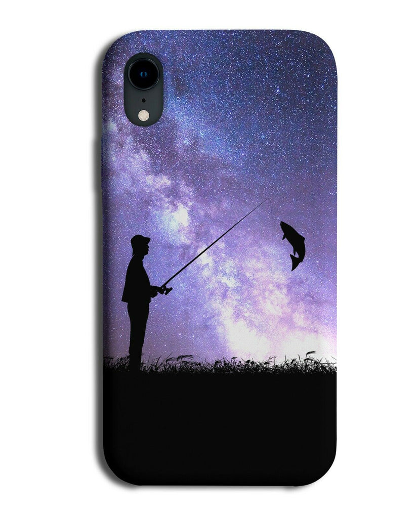 Fishing Phone Case Cover Fisherman Fish Kit Gear Gift Galaxy Moon Universe i736